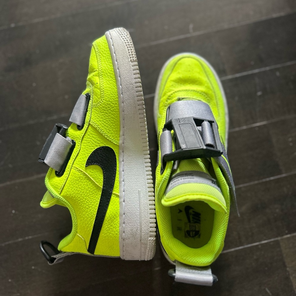 Nike Neon Green and Black Sneakers